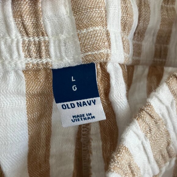 Striped linen-blend shorts (NWOT) - Picture 3 of 5